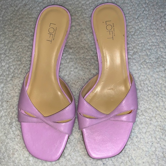 LOFT Shoes - LOFT lavender open toe heels